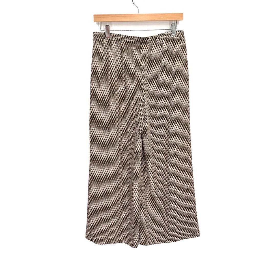 Chico’s Geometric Print Wide Leg Pull On Pants Culottes Size Small - Picture 6 of 16